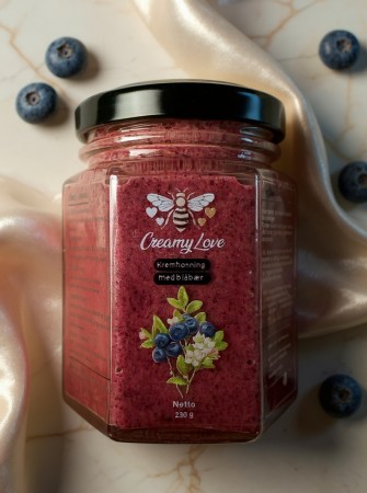 Kremhonning med blåbær. 230g