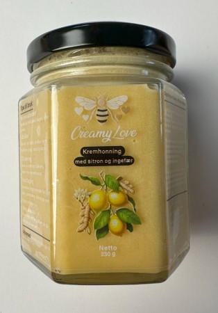 Kremhonning med sitron og ingefær. 230g